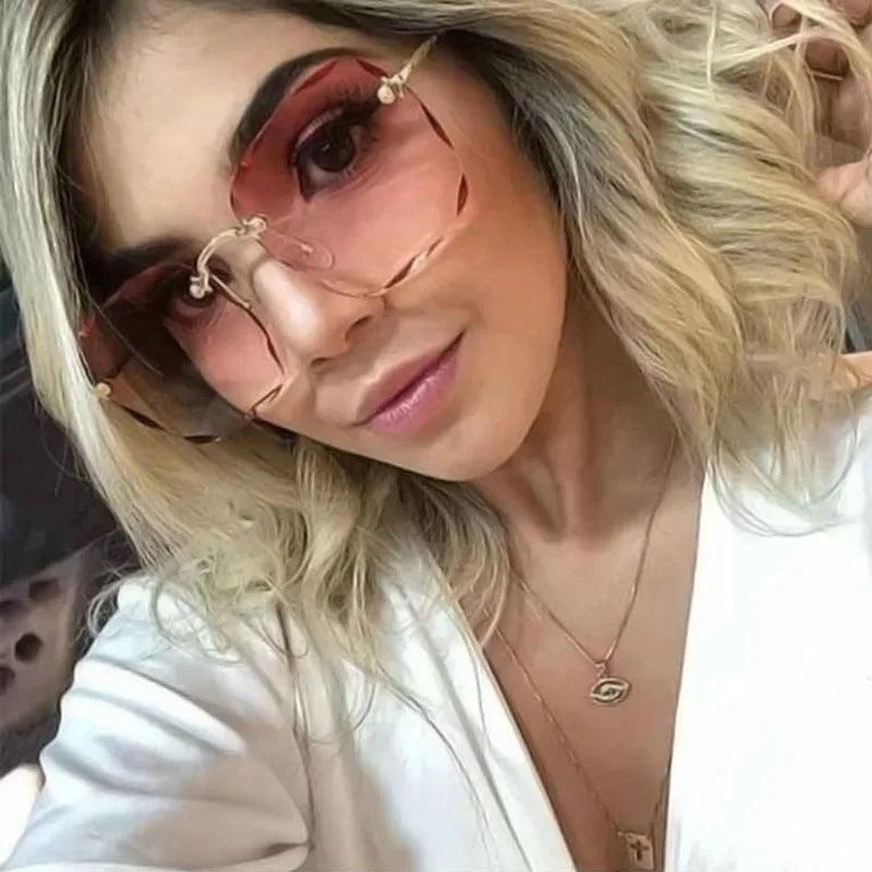 Chic Square Rimless Sunglasses (3-Pack)