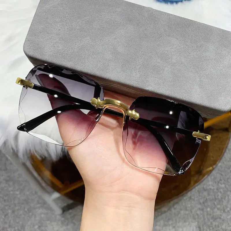 Chic Square Rimless Sunglasses (3-Pack)