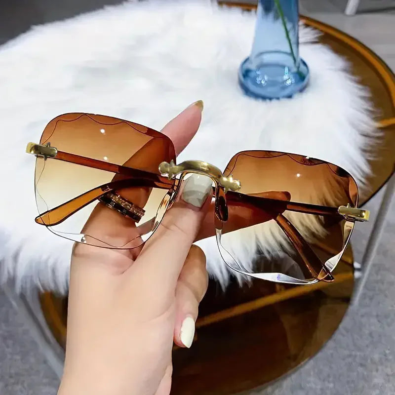 Chic Square Rimless Sunglasses (3-Pack)