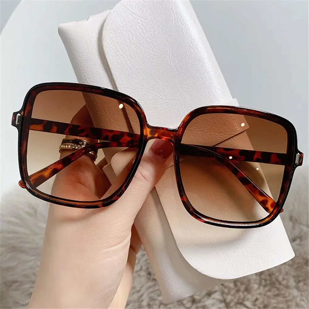 Chic Oversized Vintage Square Sunglasses